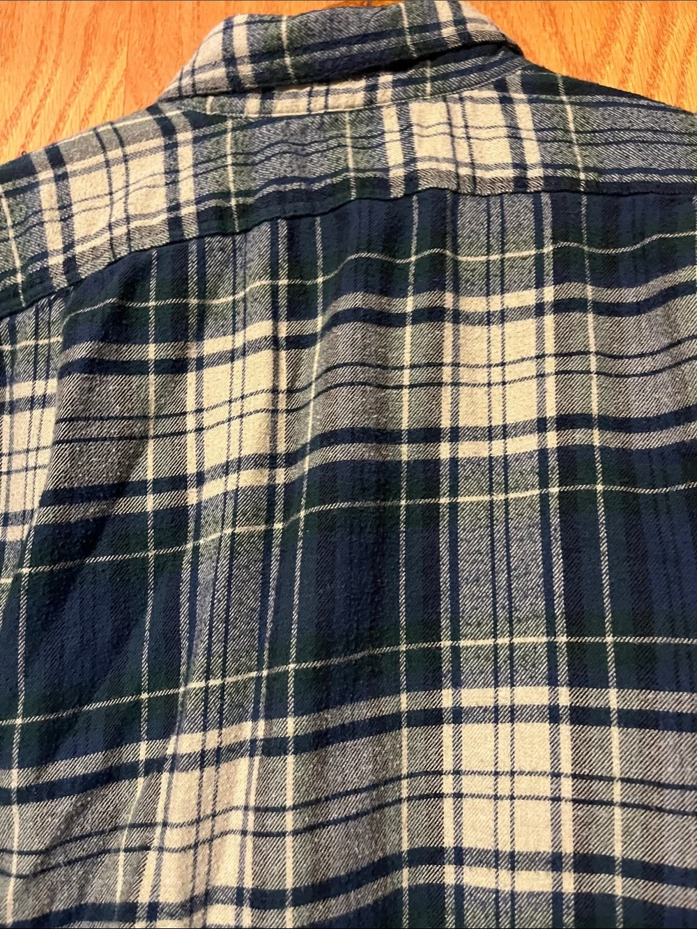 J. Crew Navy and White Plaid Casual Button-Down Shirt